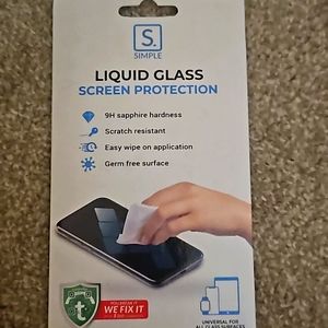 Liquid glass protector